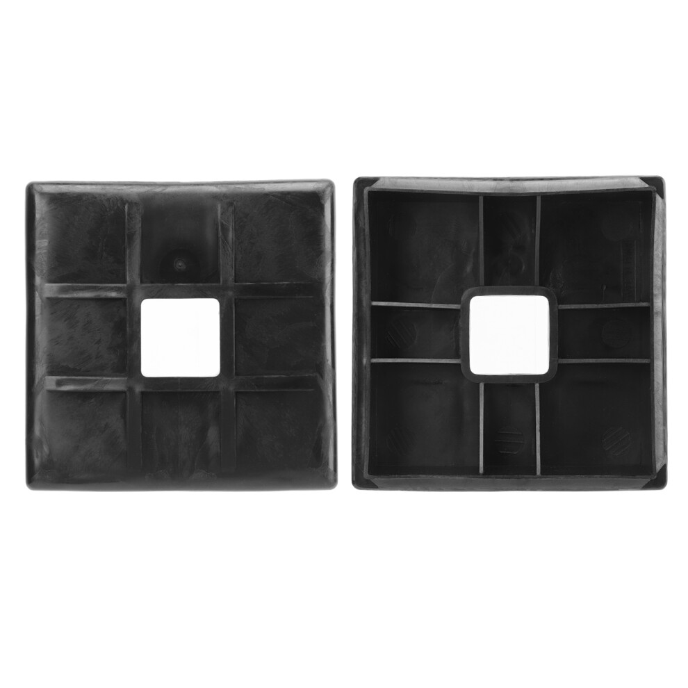 2 Pcs 4In Square Abs Bumper Cap For Rv Camper Trailer Sewage Hose Protector 8001372154690