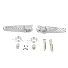 Adatto per Suzuki GSXR1000 Pedane anteriori in lega di alluminio, costruzione resistente, set di staffe per pedane anteriori, facile da installare