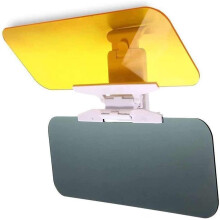 Pare-soleil de voiture extensible, vision jour/nuit, anti-Ă©blouissement, rabattable, panneaux polarisĂ©s, compatibilitĂ© universelle, fixation Ă