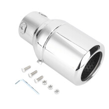 Universal Fit Adjustable Inlet Exhaust Tips Corrosion Resistant Stainless Steel Exhaust Pipe Tips Surface Polishing Process Easy To Install High