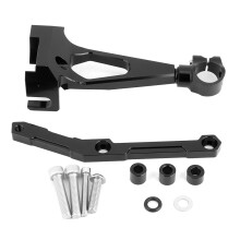 Ammortizzatore stabilizzatore di sterzo per moto in alluminio ricavato dal pieno, universale per la maggior parte delle motociclette. Costruzione in