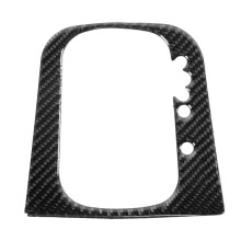 Interior Accessories For Car, Left Hand Drive Gear Shift Panel Trim Real Carbon Fiber Protection Frame, Compatible With Center Console Decoration For