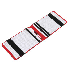 Golf Scorecard Holder with Pencil, Snakeskin PU Leather, Lightweight Golf Score Keeper Gift