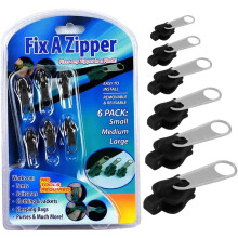 Easy Install Remove for Clothing Jacket Tent Carrying Case, Universal Zipper Repair Kit Replacement Slider, Durable Materials Instant Fix, High Qualit