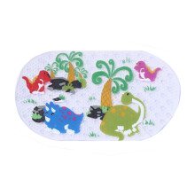 Large Size Coverage Bathtub Mat for Toddlers, Fun Characters Cartoon Non Toxic Antibacterial BPA-Free Latex-Free Phthalate-Free, Easy to Clean for Smo