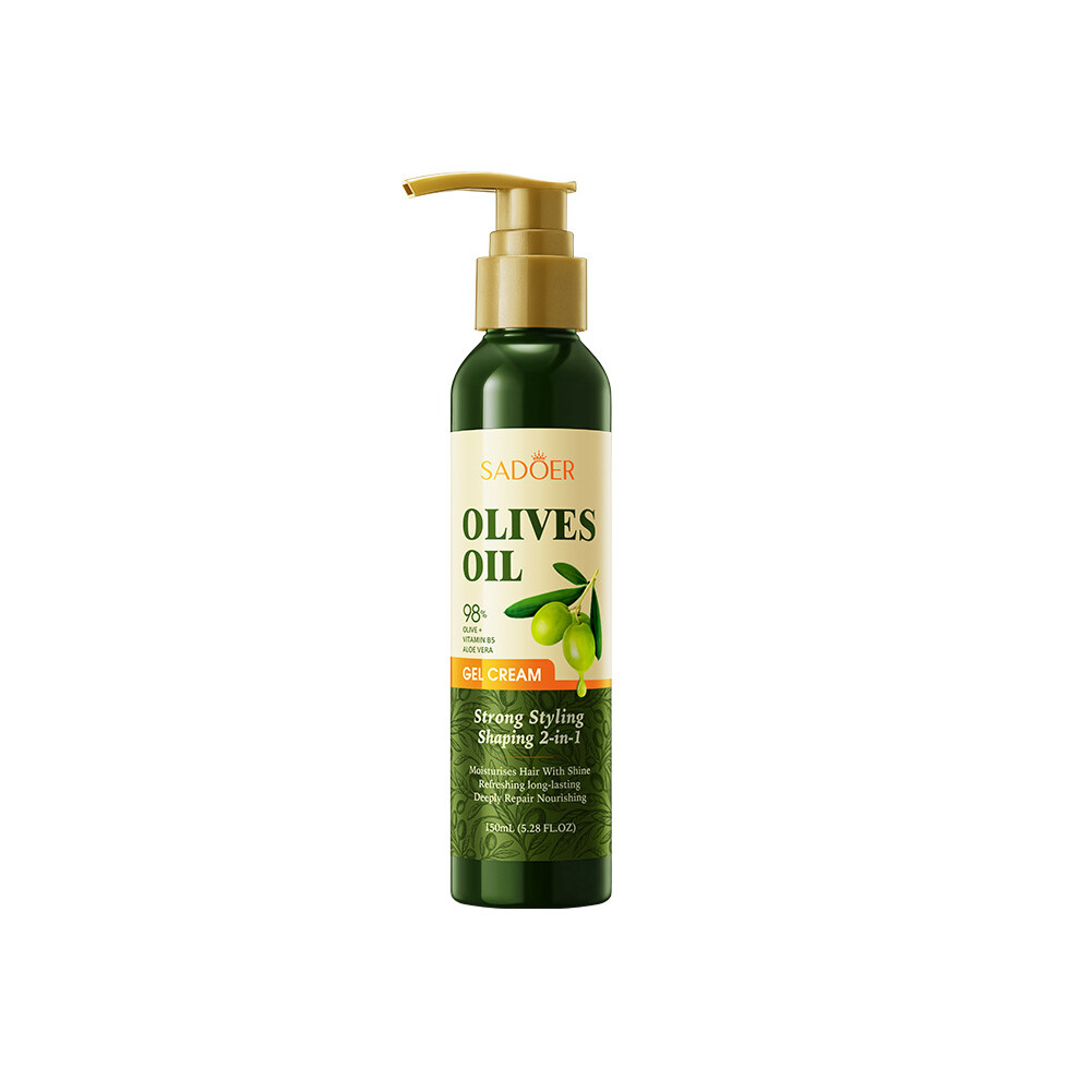 (150ml) Olive oil styling gel SADOER long-lasting styling fluffy hair wax