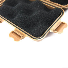Airtight Plastic Storage Box For Camping And Hiking, Small Shockproof Floating Case With 3mm PE Inner Lining, Black