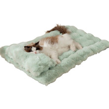 Tapis de lit pour chien, Machine de-L Vert et Oreiller