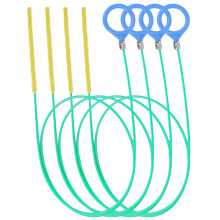 Pack of 4 Flexible Drain Cleaner Spirals Tool for-Green 90CM