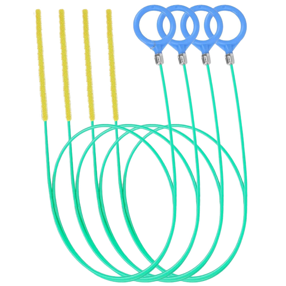 Pack Of 4 Flexible Drain Cleaner Spirals Tool For-Green 90Cm 7751000598051