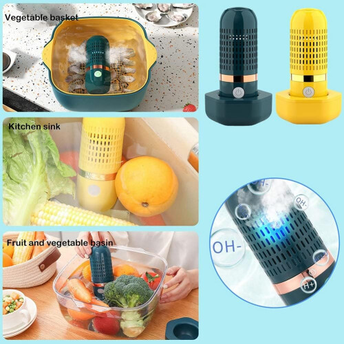 Fruit and Vegetable Cleaner with Wireless Operation, Automatic Deep Clean Household Food Purifier 2
