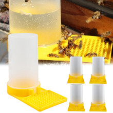 Honeycomb Bee Feeder, Lightweight Portable Hive Watering Station, 5Pack Bee Cups For Bees Drinking Water