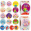 2 Roll Round Happy Birthday Decal Strong-Style 1 plus style 3 1
