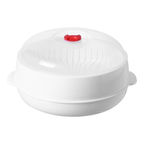 Stackable Microwave Steamer With Nonslip Handle-Single layer