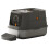 Permanent Untarnished Enclosed Puss Waste Box Large Size-Gray 1