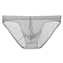 Transparent thong for men, thin mesh, sexy underwear, size 10, 3XL