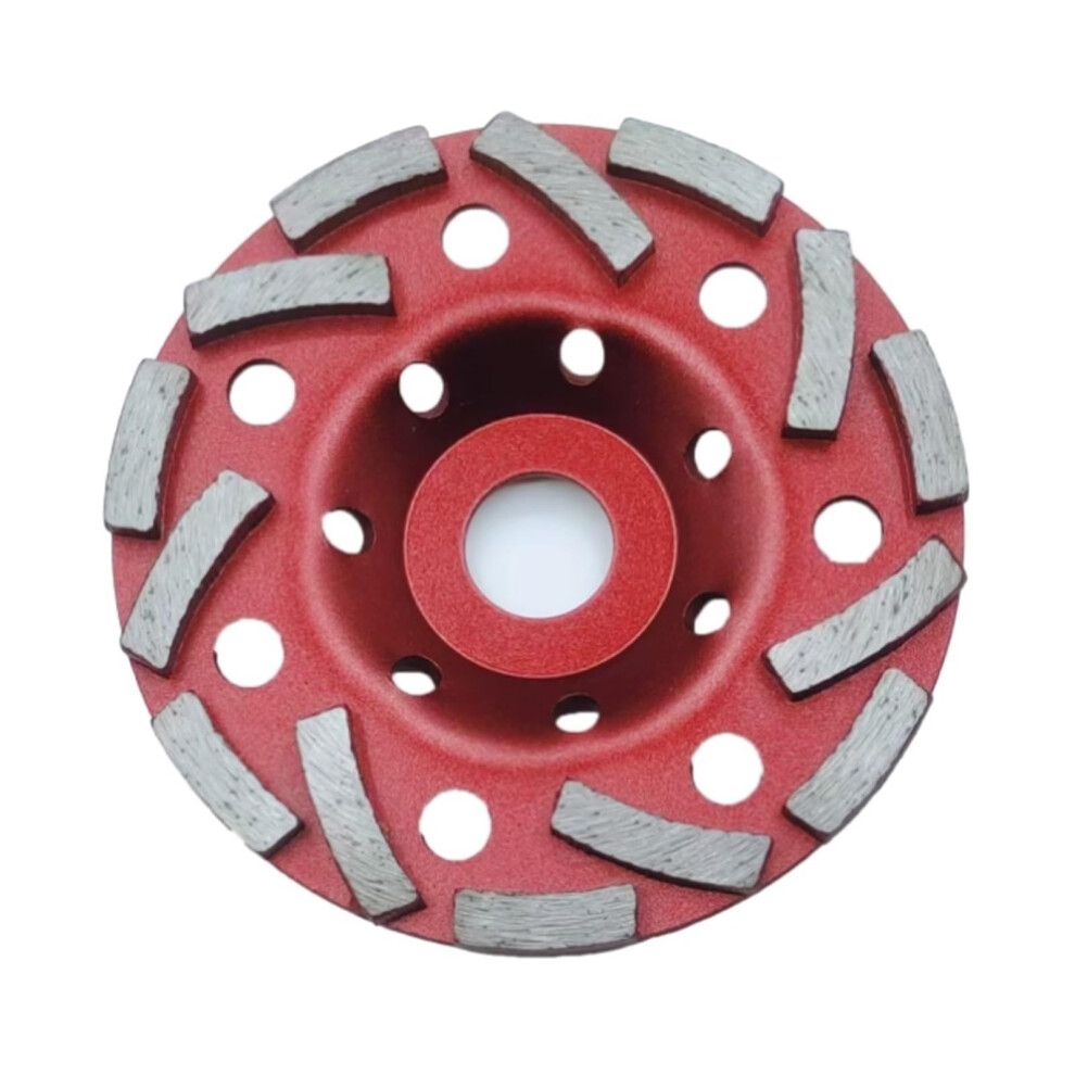 5Inch Diamond Grinding Disc, Cup Wheel, Diamond Sanding Wheel, Durable Angle Grinder Disc For Concrete, 125Mm Red 9365049778985