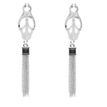 Adjustable Nipple Clamps Metal NonPiercing, Nipple Weight, BDSM Bondage for Women, Soft Decorative Clamps