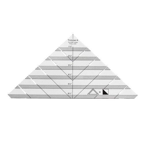 Acrylic specially shaped for triangle sewing line quilt template fabric cutting Ref: 5251