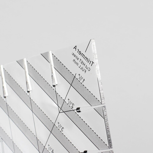 Acrylic specially shaped for triangle sewing line quilt template fabric cutting Ref: 5251 2