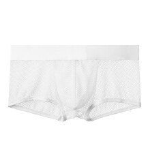 Men's Sexy Grid Panties Rainbow Belt Briefs Fun Underwear Size 7 Microfibre Hot Pants White 4XL