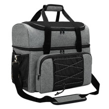Bowling Bag With Padded Divider For Two Bowling Balls And A Pair Of Bowling Shoes