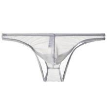 Transparent thong for men, thin mesh, sexy underwear thongs, men's sexy string