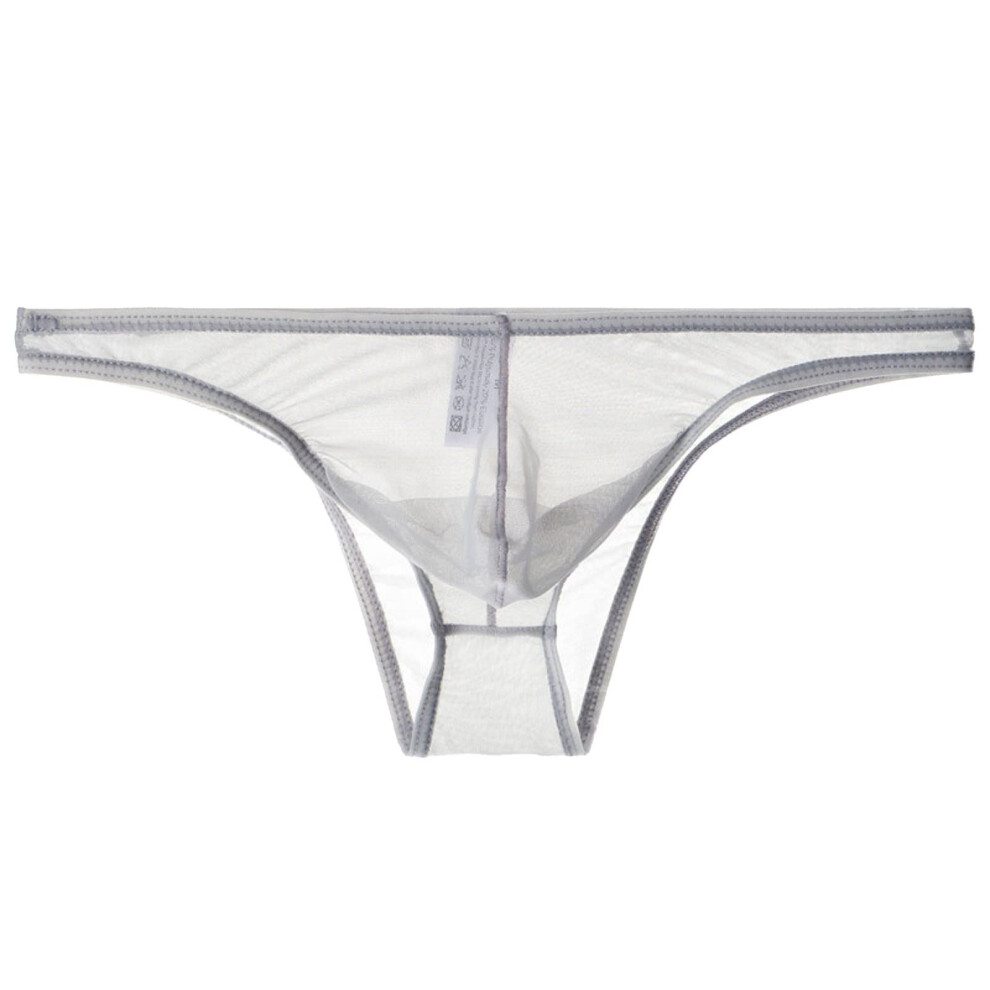 Transparent thong for men, thin mesh, sexy underwear thongs, men's sexy string