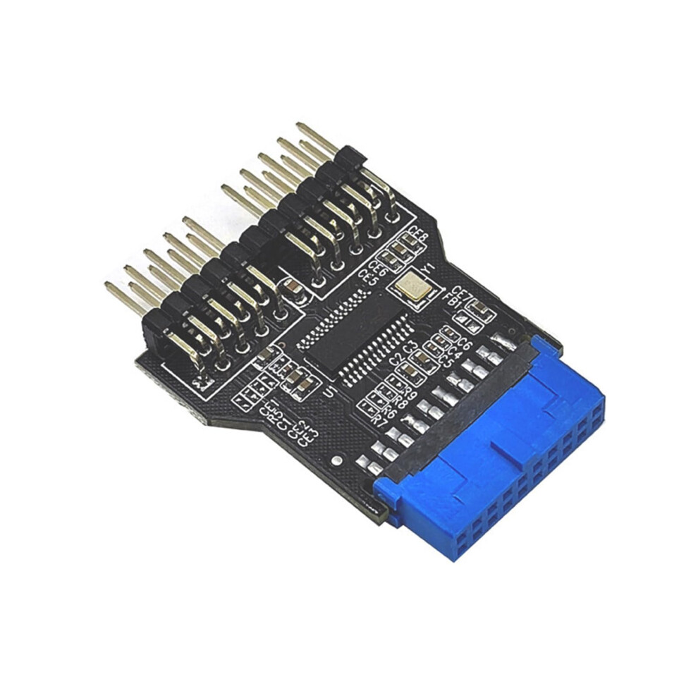Usb Splitter 19Pin Usb 2.0 To Dual Usb 2.0 9Pin Female Extension Adapter For Motherboard Internal Header Extension 9412369987853