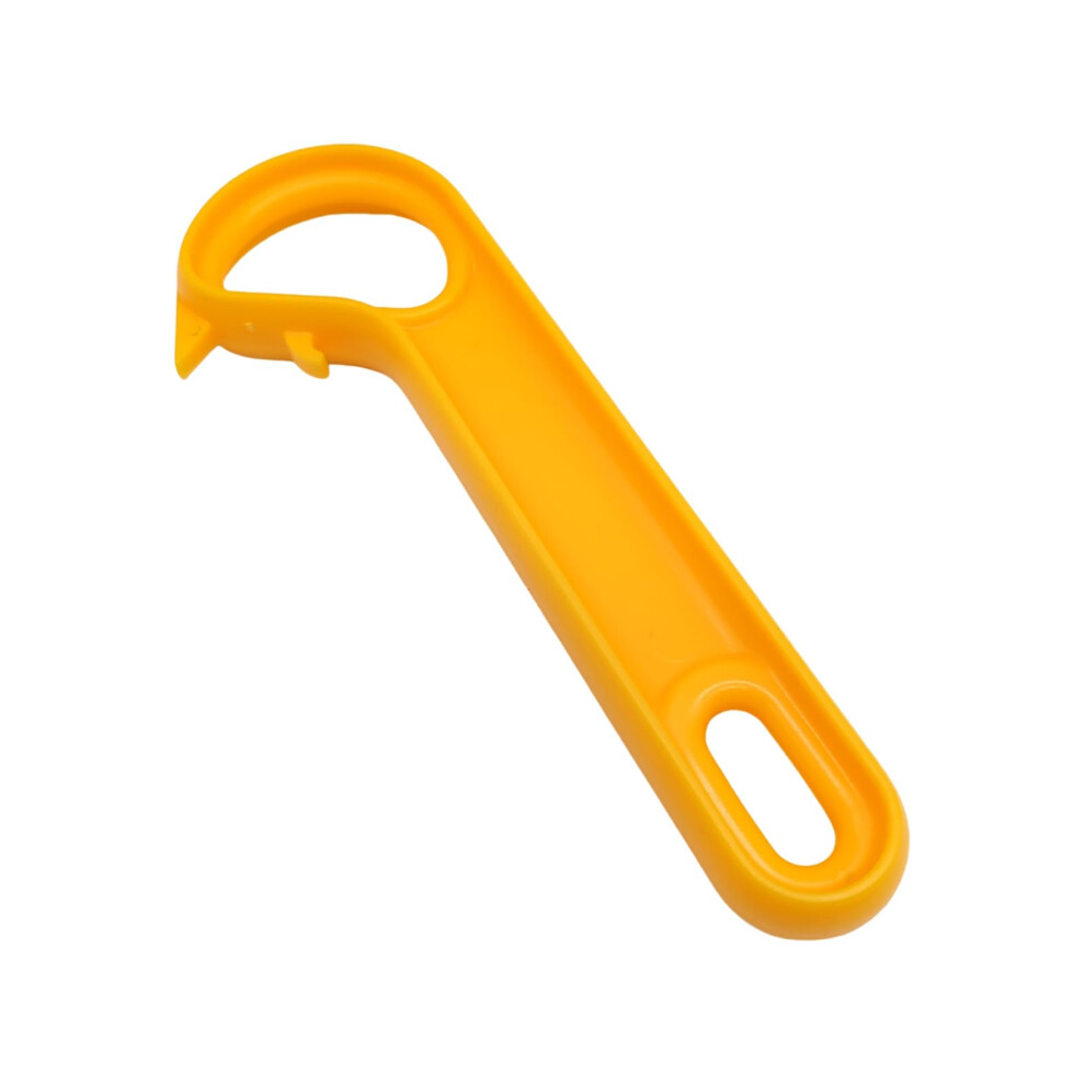 Orange Ring Pull Can Opener For Arthritis Hands, J Shaped Can Tab Opener, Easy Open Pop Opener, Locking Rings