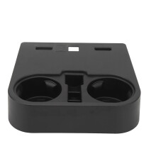 Portavasos de consola con bordes redondeados, compatible con Ford F Series Super Duty, equipado con compartimentos, diseño antideslizante de alta