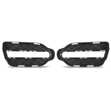Zwarte mistlampafdekking met structuur voor Mercedes Benz GLK-Klasse X204, hoogwaardige vervangingsonderdelen voor de voorbumper van de GLK250 4Matic