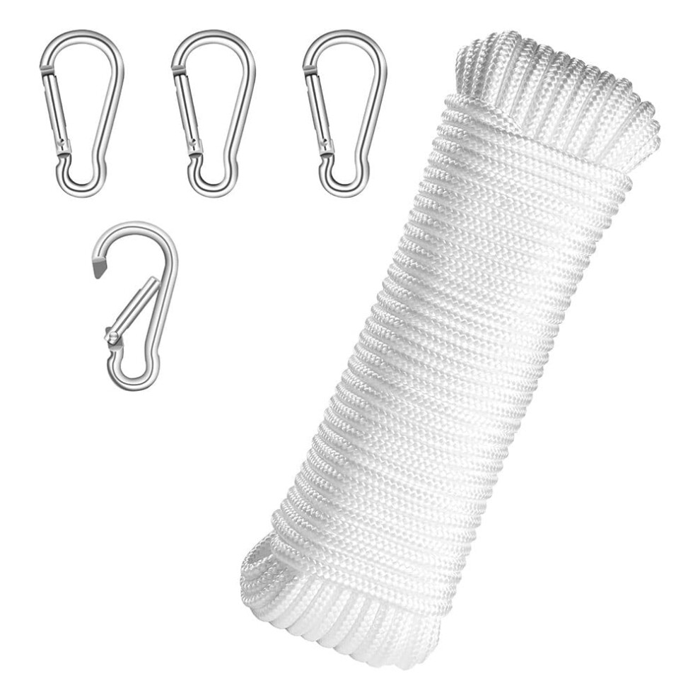 Multi-Purpose Rope For Clotheslines And Survival, Weather Resistant Heavy Duty Rope Durable Weatherproof All-Purpose Utility Rope Braided Construction 9399812459375