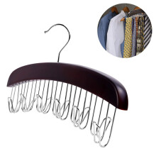 Cabide para cintos para armário, economiza espaço, cabide para 12 gravatas, materiais de qualidade, design elegante e refinado em madeira maciça.