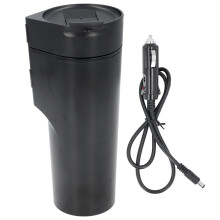 Comfort in auto: tazza termica da 12 V per auto, tazza da viaggio in acciaio inossidabile con regolazione della temperatura e protezione contro il
