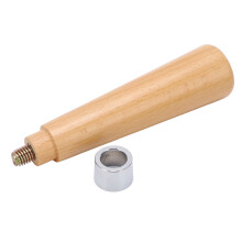 Bundløs portafilter-opgraderingshåndtag, ergonomisk håndtag M10-gevindskåret træhåndtag til espressomaskine, komfortabelt greb med holdbart