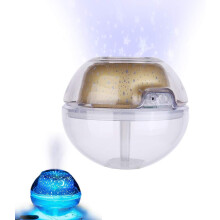 Sinfonia Lunare, Umidificatore d'aria a lampada lunare, Squisito umidificatore a luce lunare 3D, Luce ambientale multicolore e versatile,