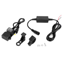 Încărcător de telefon pentru motocicletă, interfață duală USB, încărcare eficientă, capac impermeabil, protecție la temperaturi ridicate,