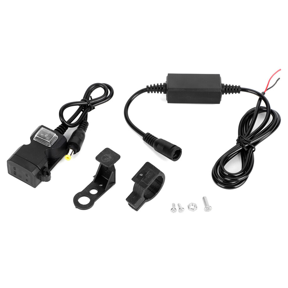 Motorcycle Phone Charger Dual Usb Interface Efficient Charging Waterproof Cover High Temperature Protection Over Current Protection Short Circuit 9138057216752