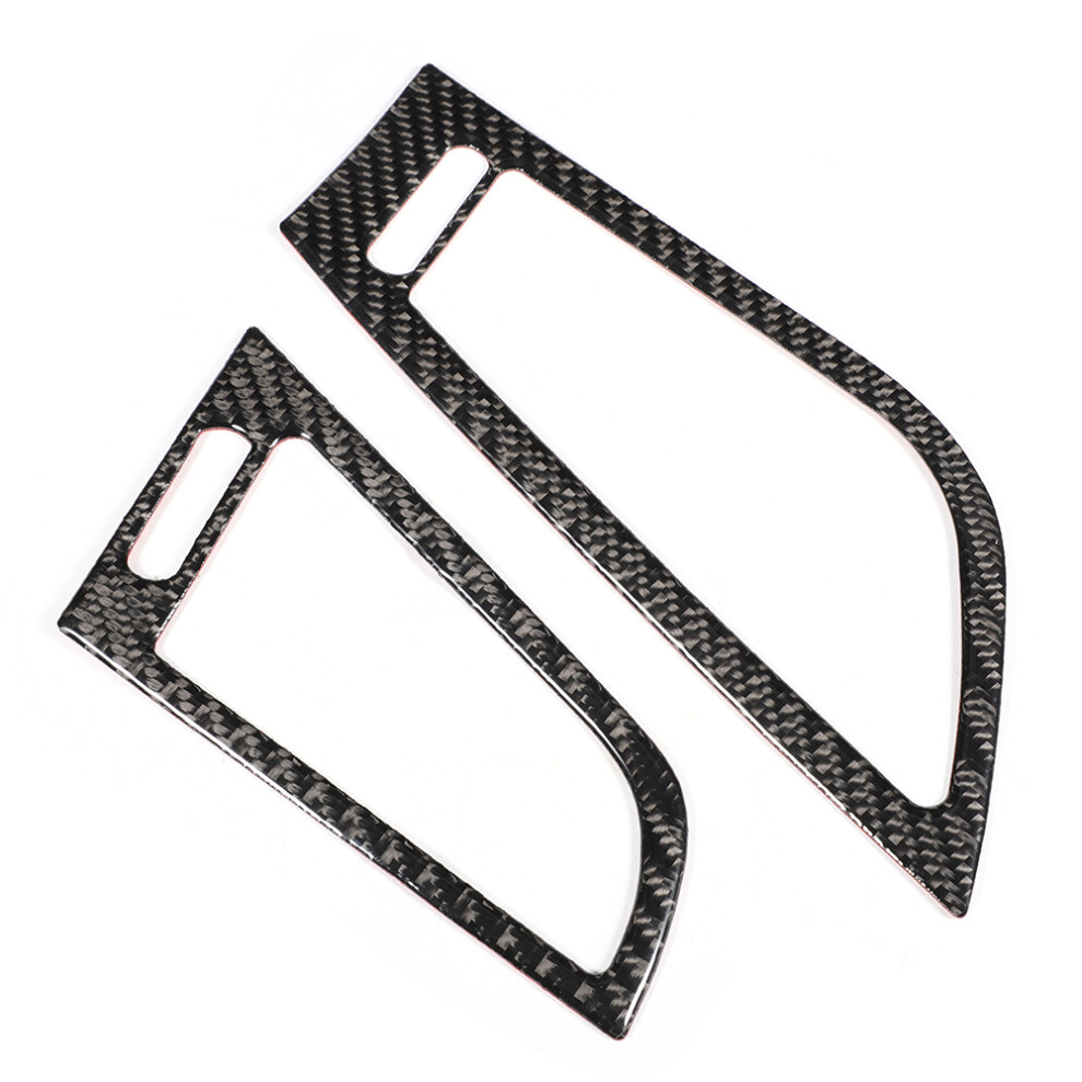 Carbon Fiber Ac Vent Trim Sticker For Car Interior, Uv Resistant And Fade Proof Decor With High Gloss Finish For Stylish Dashboard Upgrade (2Pcs 9190834437910