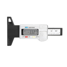 Car Tyre Thread Depth Gauge 0~25.4mm Alloy White