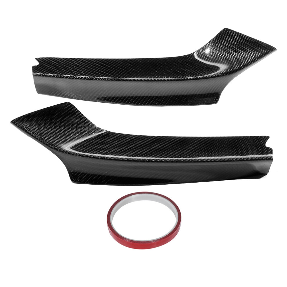 Scratch Resistance Front Bumper Corner Spoiler Splitters Aerodynamics Enhancement Front Bumper Protector Abs Mat Lightweight Heat Resistant Non-Aging 9190834438535