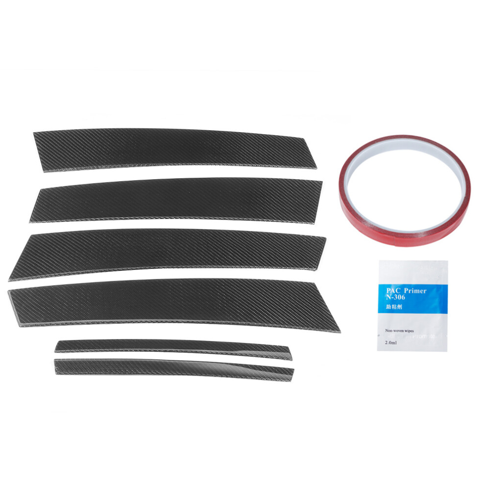 Car Door B Pillar Trim Covers With Dry Carbon Fiber Texture Elegant Exterior Enhancement Featuring Anti Collision And Dust Protect For Select Luxury 9190834438689