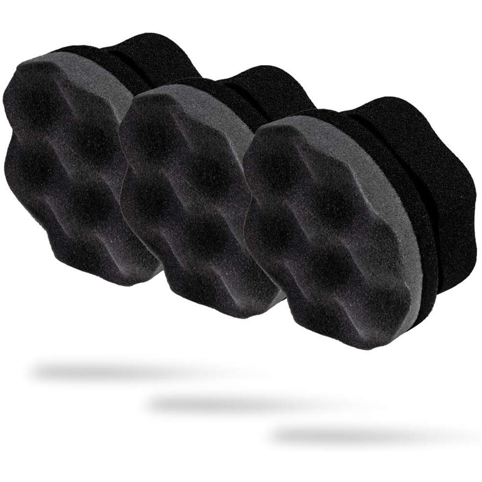 Tire Shine Applicator For Long Lasting Detailing, Comfortable User-Friendly Design With Wave Pattern, Durable Hex-Grip Foam Pads Minimize Product Wast 9148971963342