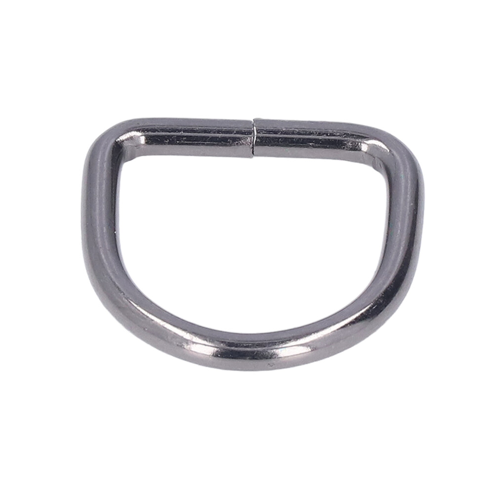 20Pcs Gray Metal D Rings 3.8X25x25mm Sturdy Iron For Bags & Clothes 7901376509742