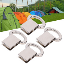 4 Pcs Zinc Alloy Shoulder Strap Clips Bag Handle Buckle Decoration White Nickel
