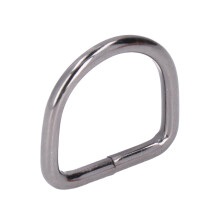 20 Stück graue Metall D-Ringe 3,8x25x25 mm Eisen langlebig, exquisit