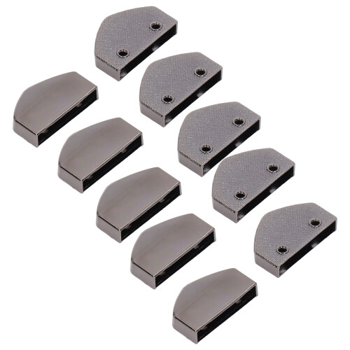 10 Sets Reißverschlussstopper, glänzendes 2