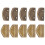 10 Sets Reißverschlussstopper, glänzendes 5