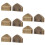 10 Sets Reißverschlussstopper, glänzendes 10
